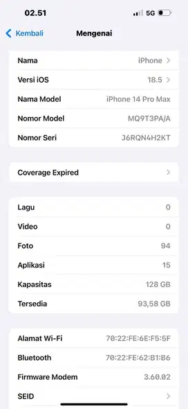 Iphone 14 pro max 128 ibox fullshet