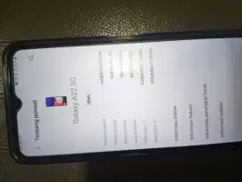 Di jual BU hp samsung galaxy A22 5G, ram 6/128, lokasi jakpus.