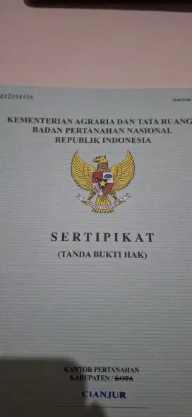 DIJUAL SEBIDANG TANAH SAWAH, SUDAH SHM DI CIANJUR