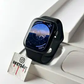 Apple Watch Series 7 45 Black iwatch Mulus