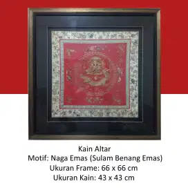 HIASAN DINDING KAIN ALTAR SEMBAHYANG TOWI USIA 100 TAHUN LEBIH
