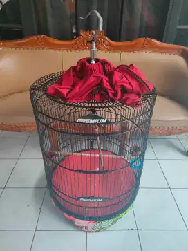 Sangkar kandang murai no 1 Premium DWS Jaya kerodong dua resleting