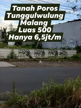 Tanah Murah Poros Tunggulwulung Malang Kota