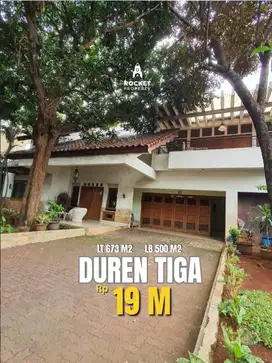 JUAL RUMAH BESAR LOKASI PINGGIR JALAN RAYA DUREN TIGA , JAKARTA SELATA