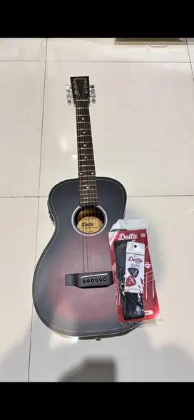 gitar akustik delta df100 bonus pick dan strap