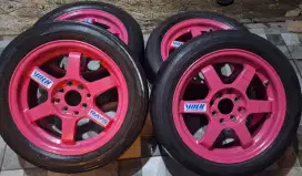Velg RAYS TE37 R15 MINUS RETAK PALANG 1 VELG
