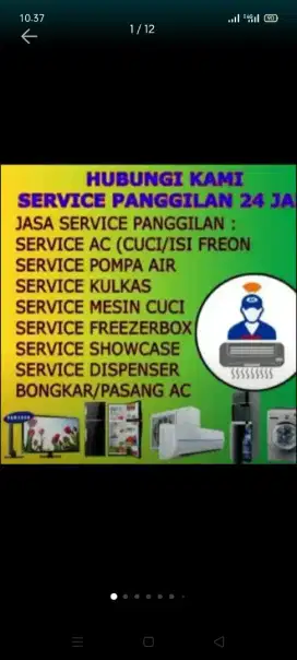 jasa servis ac kulkas mesin cuci kompanair dll