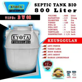 Sepictank Fiberglass 800Liter Kyota Best Quality