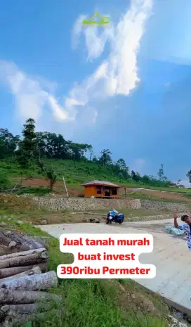 Jual tanah murah buat invest 390ribu Permeter akses mobil bogor timur