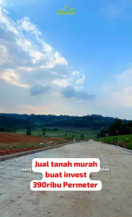 Jual tanah murah buat invest 390ribu Permeter akses mobil bogor timur