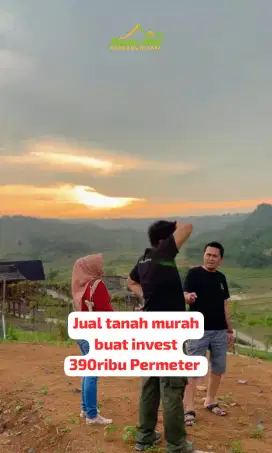 Jual tanah murah buat invest 390ribu Permeter akses mobil bogor timur