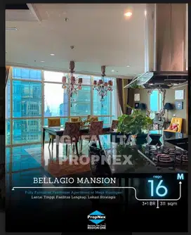 Dijual penthouse Bellagio Mansion,Mega Kuningan,Jakarta Selatan 311m2