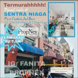 Termurah Dijual ruko di Sentra Niaga,Puri Indah,JakBar LT 75m2 LB 250m