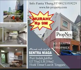 Dijual ruko Sentra Niaga Puri Indah hoek hadap jl raya Puri Indah