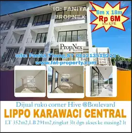 ruko premium di Jl Boulevard Palem Raya,Lippo Karawaci Central LT352m2