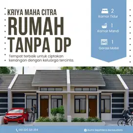 Dijual Rumah  Tanpa DP Dekat Stasiun Whossh