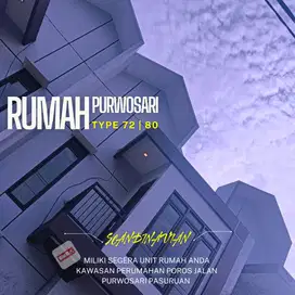 Dijual Rumah 1 dan 2 Lantai Poros Jalan Purwosari Pasuruan 300 jutaan