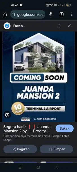 RUMAH MURAH SIDOARJO JUANDA MENSION 2 PEPE SEDATI