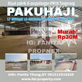 Dijual pabrik di Pergudangan PIP19 Laksana,Pakuhaji,Tangerang LT5000m2
