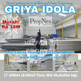 Brand new Dijual gudang baru di Griya Idola,Bitung,Cikupa LT 1090m2 LB