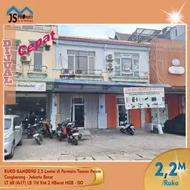 DIJUAL RUKO GANDENG 2,5 Lantai di Permata Taman Palem JakBar - DO