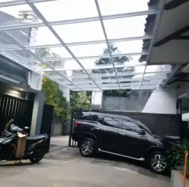 Kanopi dapur atap transparan