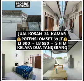 JUAL KOS KOST KOSAN KOSTAN 24 KAMAR DI PERUM ISLAMIC VILLAGE TANGERANG