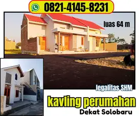 DIJUAL TANAH LANGSUNG BALIK NAMA DI JUAL DI MENURAN SOLO BARU BAKI