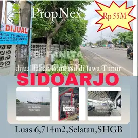 Murah Dijual lahan komersil di Jl Ry Gilang,Sidoarjo,Jawa Timur