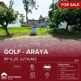 Tanah Jual Perumahan Araya Cluster Golf Akses Mudah Ke Pusat Kota Deka
