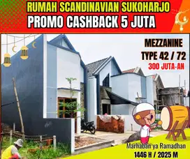 DIJUAL RUMAH CLUSTER SCANDINAVIAN DIJUAL DI SUKOHARJO DEKAT KOTA