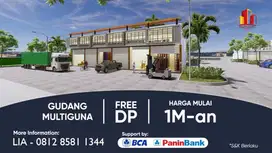 Gudang Multiguna Dp 0% Siap Pakai di Tangerang