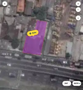 Dijual tanah dan bangunan di bawah NJOP di samping fy over pesing