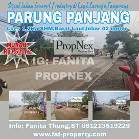 Dijual lahan komersil/industry di Jl Raya Parung Panjang,Legok,