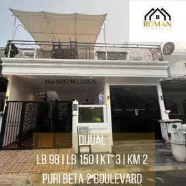 SIAP HUNI RUMAH PINGGIR JALAN PURI BETA 2 BOULEVARD