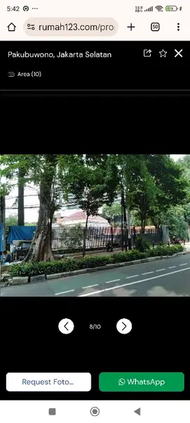 Pakubuwono kebayoran Baru dijual