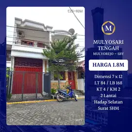 Rumah MURAH 2 Lantai Harga 1M an Mulyosari Tengah Surabaya Timur SHM