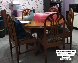Dijual Meja Makan dan Kursi Makan