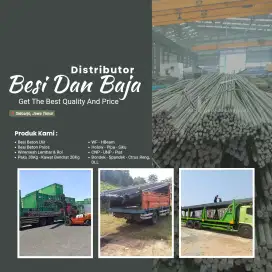 Jual besi beton, wiremesh, holow, cnp , unp, pipa, wf, hbeam