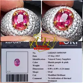 NATURAL FANCY SAPPHIRE NO HEATED GRI TOP LUSTER,
