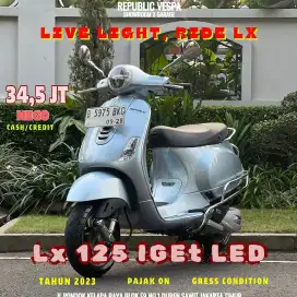 PIAGGIO VESPA LX 125 IGET LED Tahun 2023 GREY DELICATO