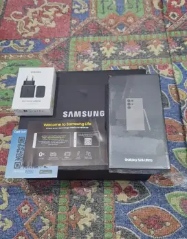 Samsung S24 Ultra 12/256 Titanium Gray Free Adapter Baru garansi resmi