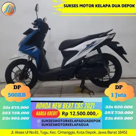 HONDA NEW BEAT CBS 2021 CASH/KREDIT DP MULAI 500RB AJA