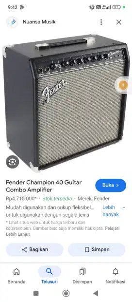 Guitar amp Fender Champions 40