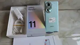 oppo reno 11 dual sim 5G Ram 8/256 slot microsd NFC,irblaster lengkung