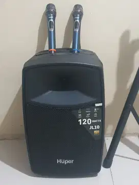 Speker karaoke wireles merk huper ( jl10 ) 15 inc