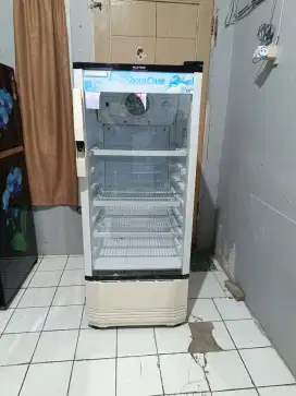 Polytron show case 3 rak/4 tahap 170 liter ori mulus
