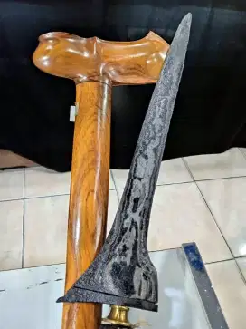 Keris brojol pamor tangkis antik kuno bekas peninggalan