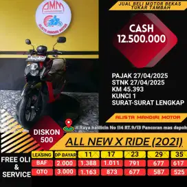 X-RIDE 2021 PLAT JKT BISA BAYAR VIA CC / PAYLATER GRESS SIAP PAKAI