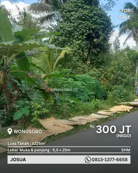 Dijual Tanah Kota Wonosobo Daerah Industri dan Wisata